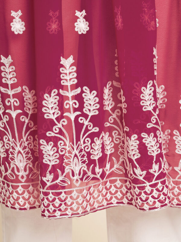 Sofisty Women Aari Embroidery worked Georgette Anarkali Kurta