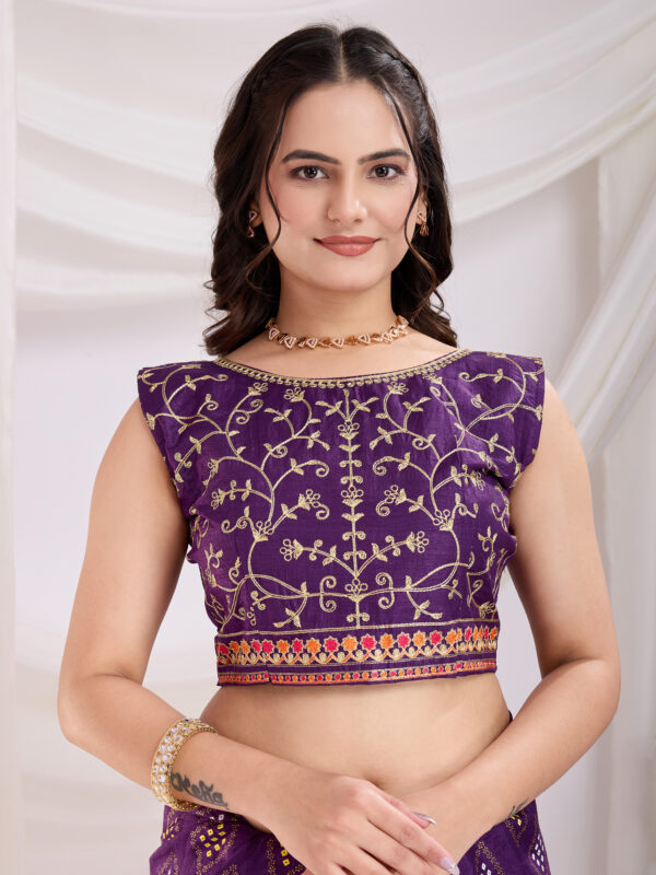 Sofisty Bandhani Printed Vichitra Silk Saree